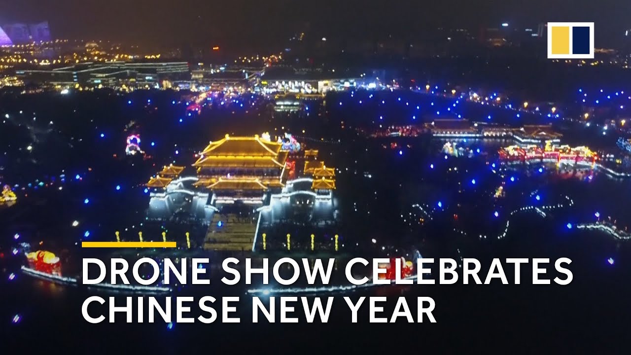 China new year drone show